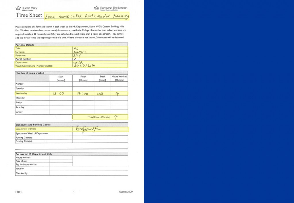 Time sheet slide 2